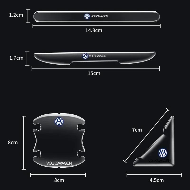 For VW Invisible Car Door Bowl Handle Protective Sticker Anti-collision Clear Strip Stickers for VW Volkswagen Golf Polo Passat Touran