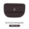 For Mercedes Benz Car Seat Gap Organizer Leather Storage Box Interior Accessories W211 W124 W176 W177 C180 C200 C260 C300 GLC WZ2