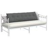 Back Cushion Dark Grey 180 x 19 x 50 cm Fabric