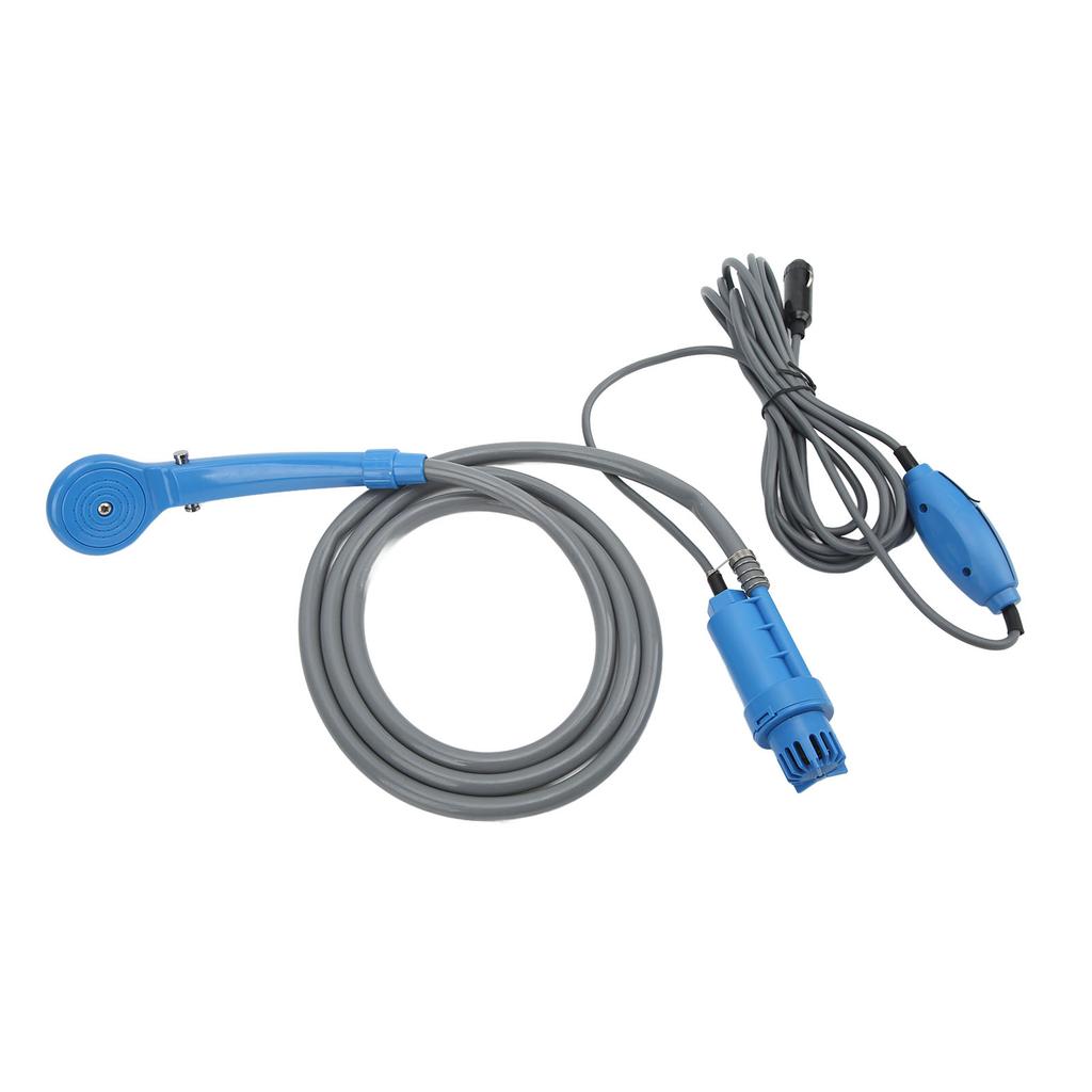 12V Портативный походный душ Складное ведро Набор 20л Вместимость Многоцелевой для пеших походов Мытье автомобиля Домашнее животное