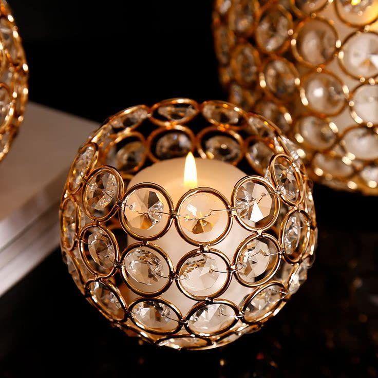 Подсвечники для чаш Votives, чайные свечи, центральные элементы для свадьбы, украшения стола для дома и вечеринки (Золото (Пакет из 2)), Утюг