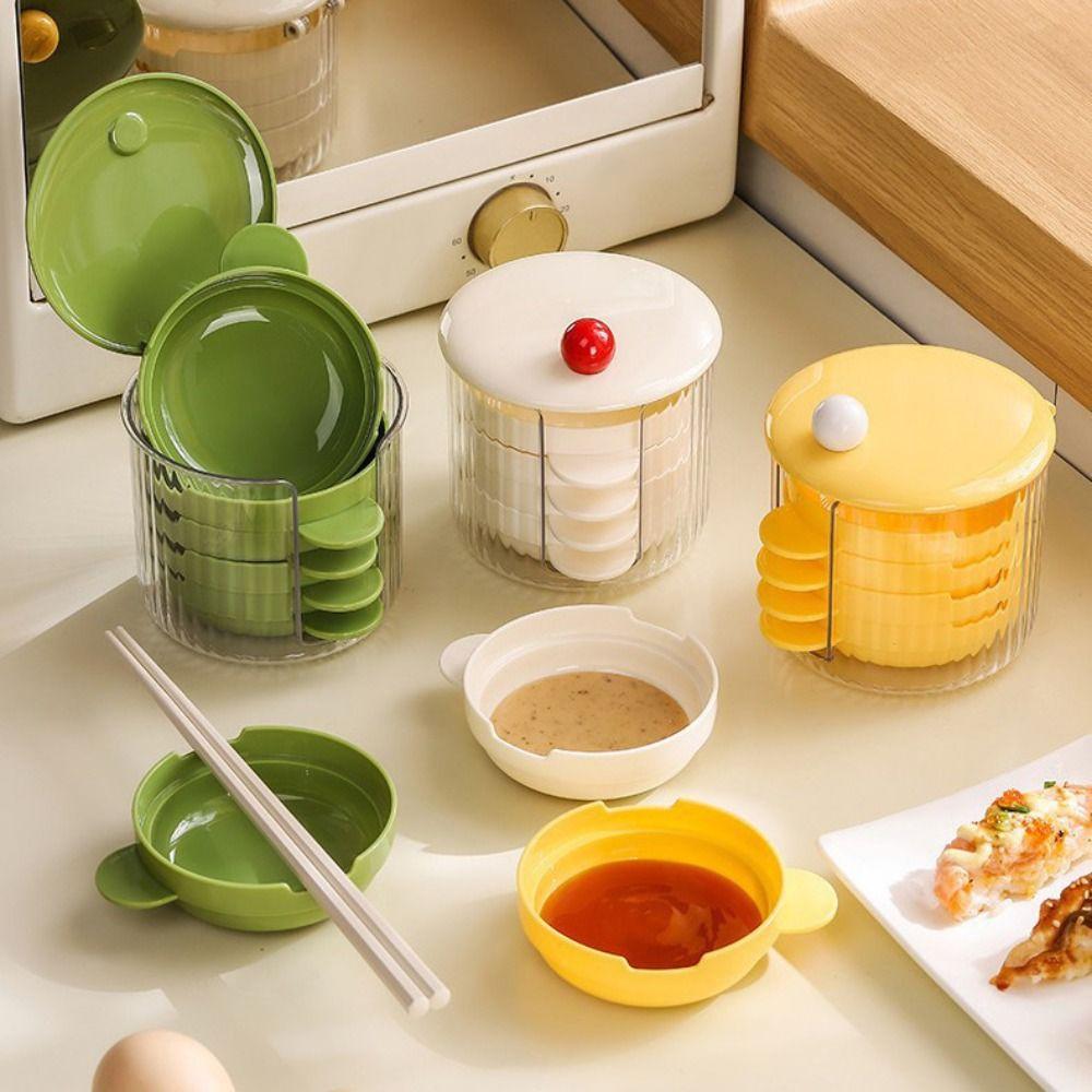 Stackable Dipping Dish Set Dustproof Food Container Set Food Sauce Dish Spit Bone Dish Restaurant