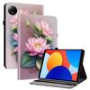 Для Xiaomi Redmi Pad SE 4G 8,7 дюйма Кожаный чехол с принтом и подставкой, Чехол для планшета со слотами для карт