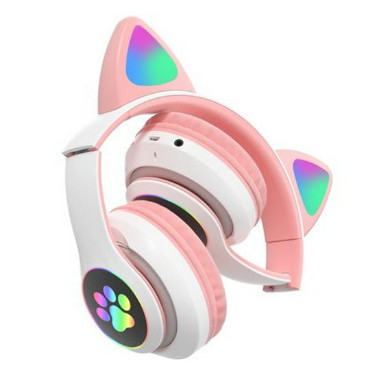 Cute Luminous Cat Ear Bluetooth Wireless Headphones