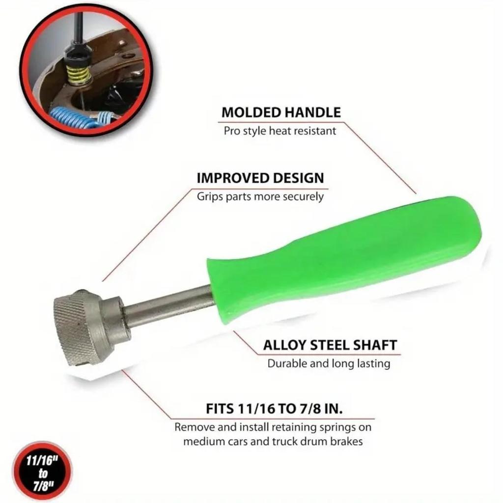 Manual Car Drum Brake Spring Compressor To Installer And Remover Hold Down Springs Retaining Removal Repair Tools