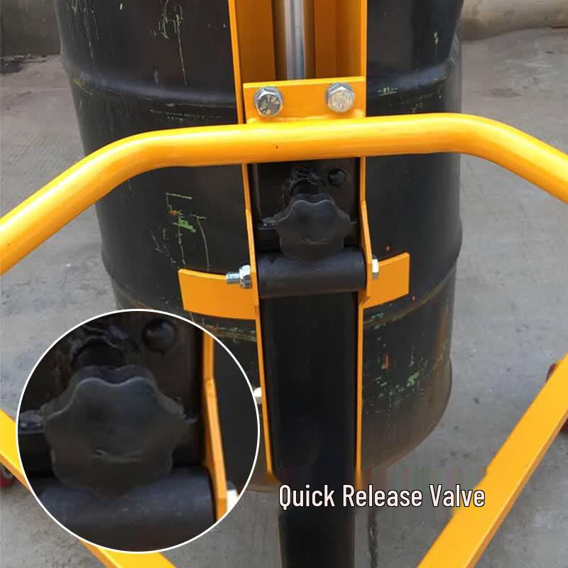 Huishida Hydraulic Oil Drum Handler with Foot Pedal & Eagle Clamp