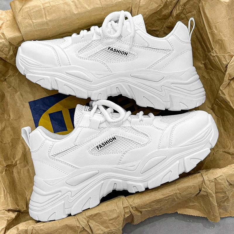 New ModelMen'S Summer Mesh Dad Shoes Platform Heightening Casual Sports Shoes Breathable Trend Versatile Men'S Shoes