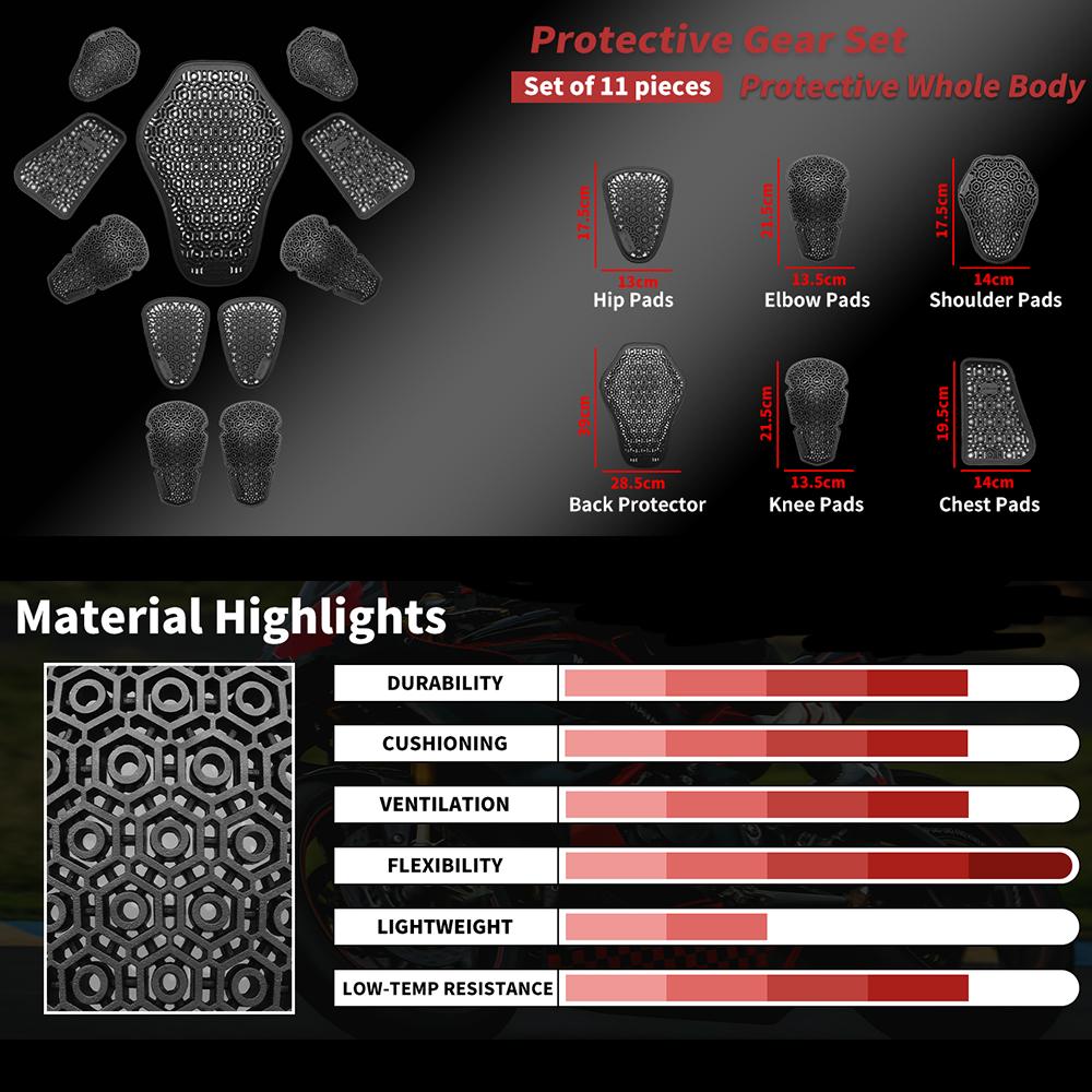 Wosawe Мягкая броня для взрослых мотоциклистов, защита для мотокросса, защита спины