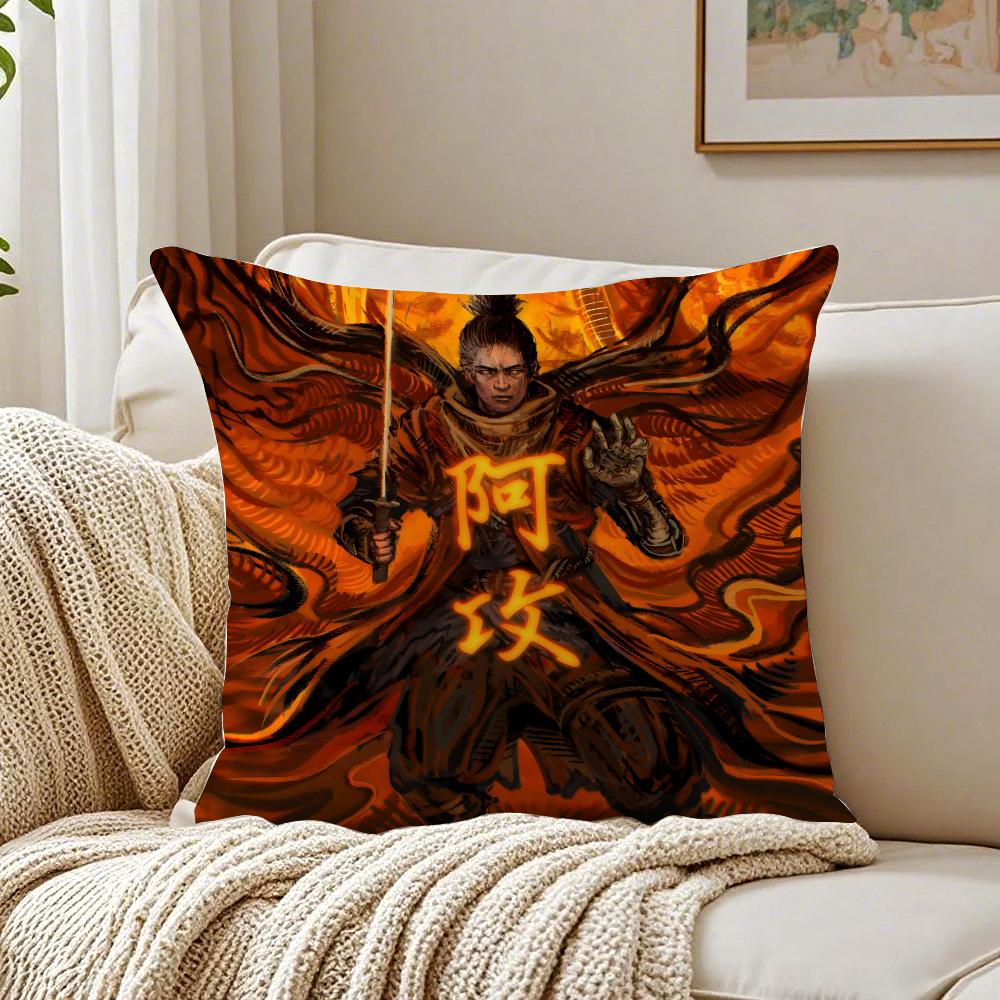 game SSekiro SShadows Die Twice Cushion Cover Pillowcase Antidustmite living Room Sofa Decor Cushion Room