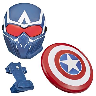Hasbro Marvel Капитан Америка: Набор для ролевой игры «О дивный новый мир» с маской, щитом и перчаткой, игрушка супергероя для детей от 5 лет, F9305, Аутентичный