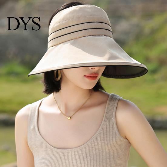 Stylish Commuting Sun Hat Women with Ponytail Hole, Wide Brim Floppy Foldable for Hat, UV Protection Summer Beach Vacation Hiking