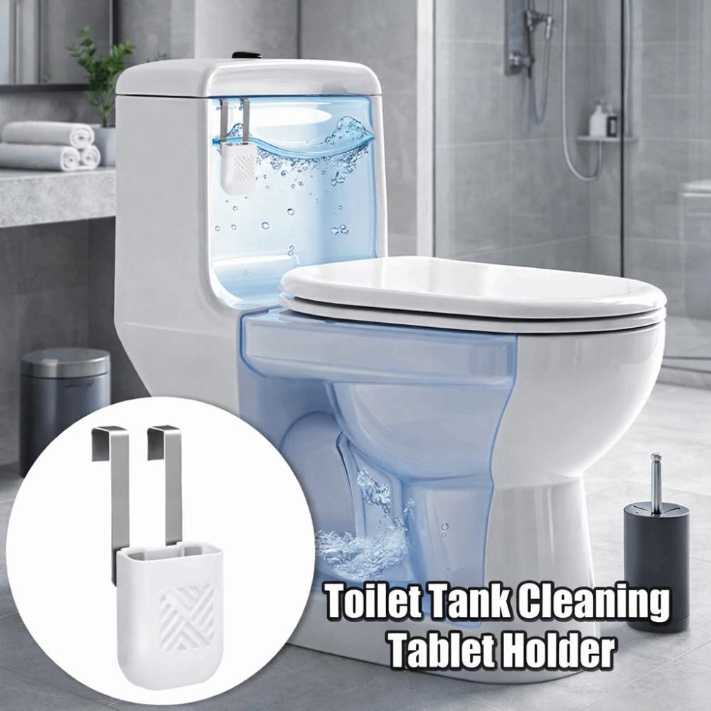 Anti-Damage Toilet Tank Bracket Rust Resistant Toilet Tank Tablet Rack Toilet Bowl Cleaning