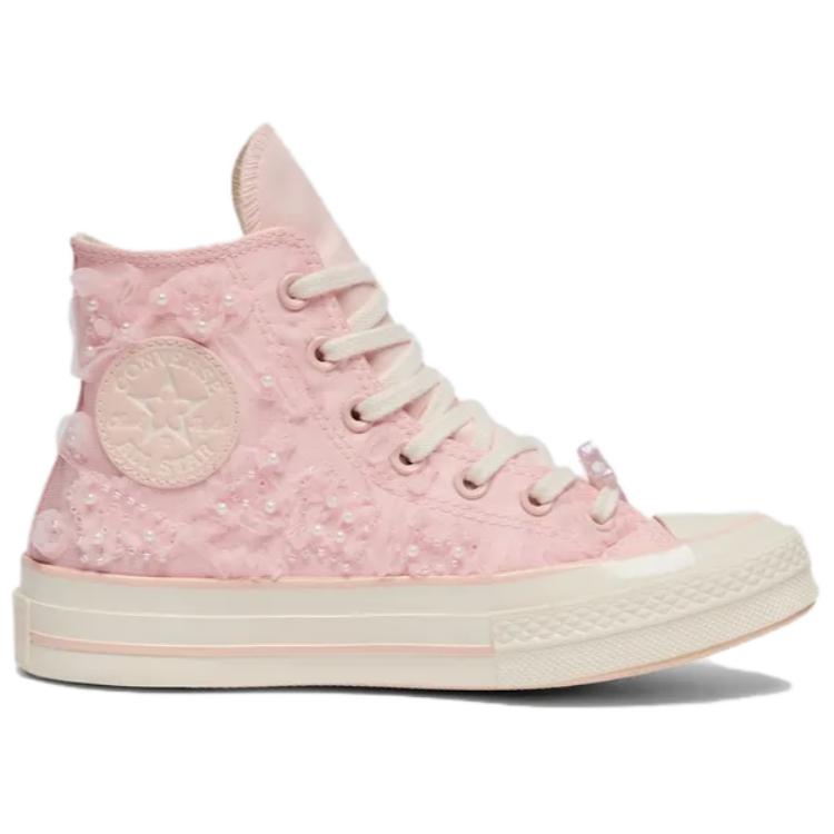 Converse 1970-е Удобные Универсальные Высокие Кеды из Канваса Женские Кроссовки Светло-розовые A13850C