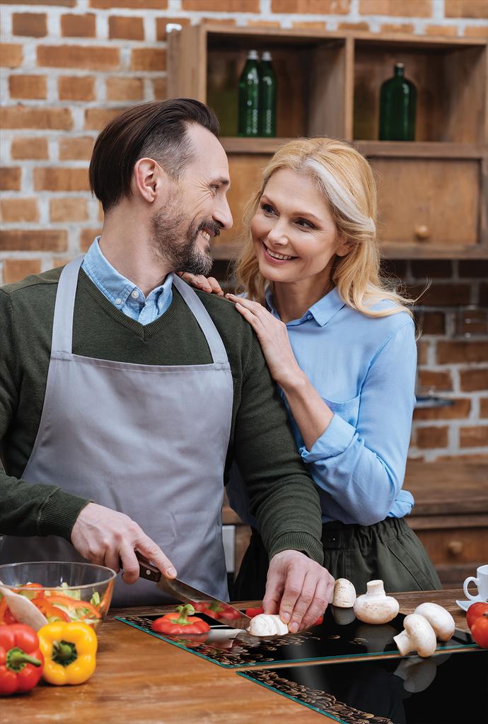 SZKLANA PŁYTA OCHRONNA NA KUCHENKĘ 90x52 KAWA