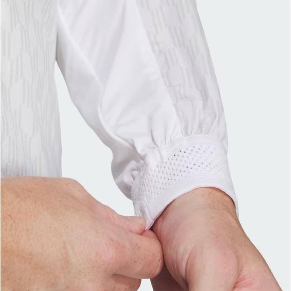 Adidas Golf 24 YearS Men S Lightweight Printed Woven Jacket In6666 White