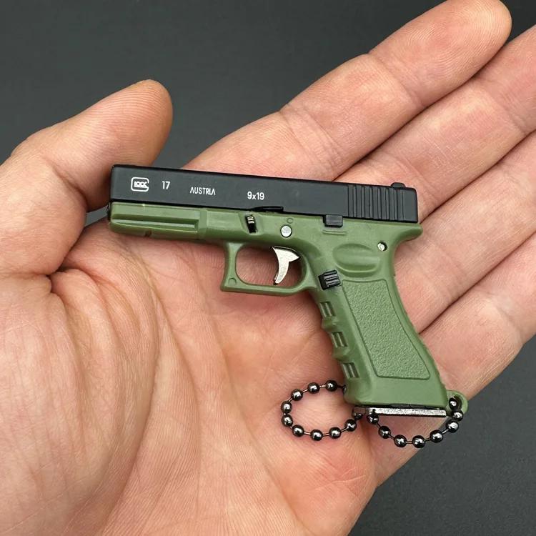 1:3 Мини Пистолет Glock Модель Съемная Бесплатная Сборка Сплав Игрушечный Пистолет Брелок Игрушка Непоседа для Мальчика Коллекция Подарков