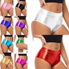 Women's Shorts Wetlook Hotpants Metallic Panties Shiny Stretch Dance Shorts Party Disco Night Club Costume