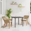 VidaXL 3-Piece Garden Dining Set Beige Poly Rattan 3261691