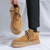 Мужские туфли на шнуровке, новые осенние мужские туфли, мужские ботинки, высокие модные кожаные ботинки для мотоциклистов, удобные ботинки для отдыха на открытом воздухе