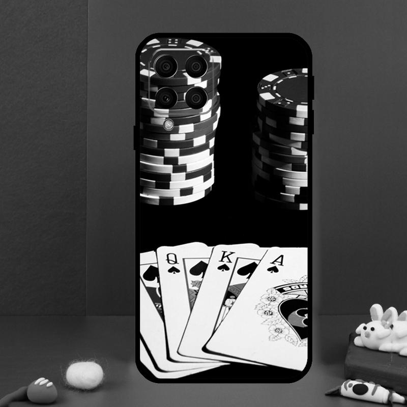 Чехол для телефона Samsung Galaxy M14 M34 M54 M33 M13 M23 M53 M15 M55 M31 M51 M20 M30s M32 M52 с изображением казино Лас-Вегаса и покера