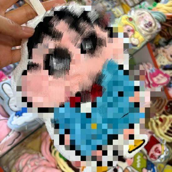 Милое Мультяшное Полотенце для Рук из Кораллового Флиса Monchhichi - Мягкое, Впитывающее и Не Оставляет Волокен, Маленькая Кукла KT Плачущая