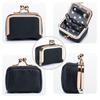 1P Мини-шкатулка для украшений из натуральной кожи, органайзер для женщин - Мини-футляр для ювелирных изделий, небольшой дорожный кошелек для монет, органайзер для хранения