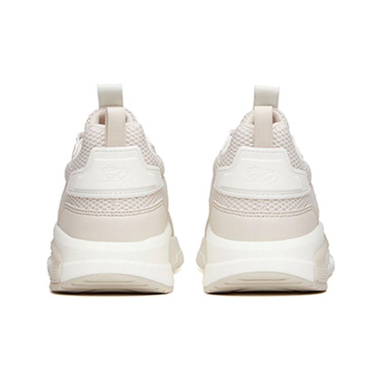Anta Lifestyle Series Reject Mediocrity Lightweight Breathable Casual Sports Shoes Women Sneakers Ivory-White 122138800-1