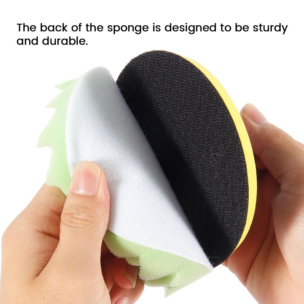 Car Polishing Sponge Pads Kit Buffing Waxing Foam Tool Polisher Machine Wax Pad for Removes Scratches Attachment Polishing Pad