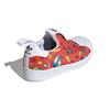 Детские кроссовки LEGO x adidas Superstar 360 J с принтом по всей поверхности, красные/облачно-белые GX3286