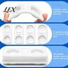 Dermatology Treatment Accessory 4Pcs Silicone Liquid Nitrogen Spray Baffle, 8 Interchangeable Aperture Sizes, 2-9mm Cold Baffle for Controlled Spray,