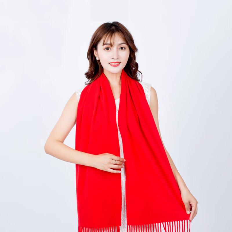 Large Red Festive & Business Scarf Shawl