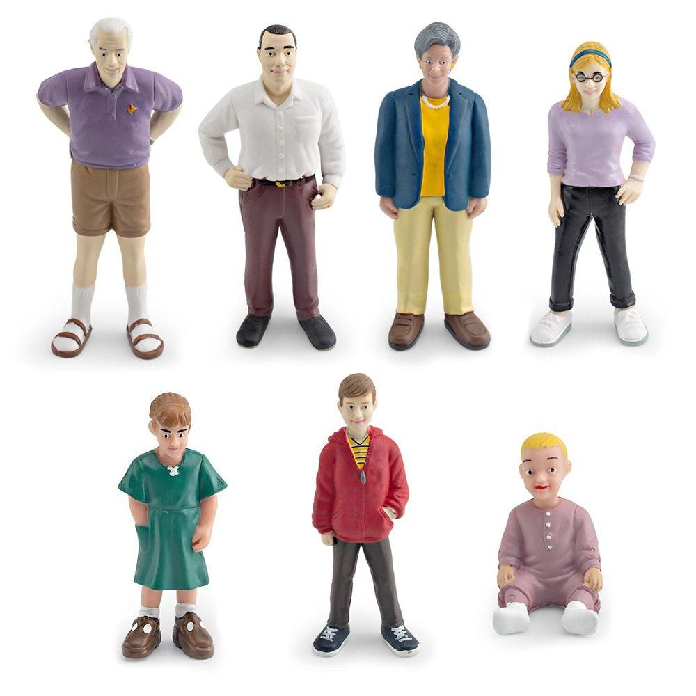 Realistic Detailed Miniature People Model Pretend Play People Action Figure Collectible