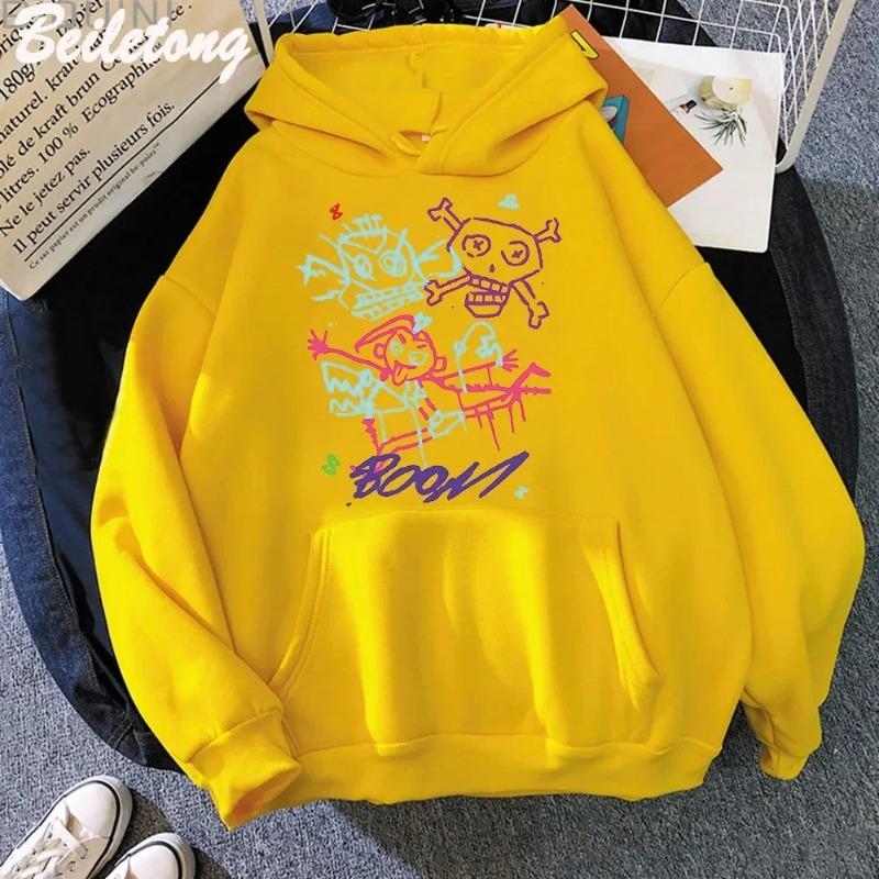 Arcane Jinx Hoodie Monkey Graffiti Style Nice Print Game Lovers Tops Streetwear Women Sweatshirts Pullovers Hoodies & Sweatshirts Women's