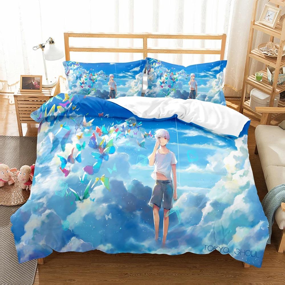 3D-принт аниме Tokyo Ghoul комплекты постельного белья пододеяльник с наволочкой Twin Full Queen King постельное белье постельное белье домашний текстиль