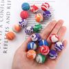 Funny Toy for Child Elastic Mini 20mm Jumping Balls Rubber Ball Swirl Bouncing Balls Bouncing Balls