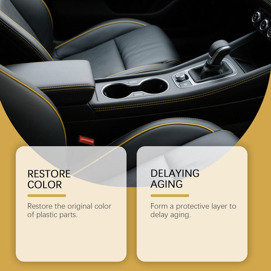 HOMONTH Средство для ухода за пластиком автомобиля Очистка Интерьера Дезактивация Царапины Уход за Пластиком Осветляющий Уход 50 мл