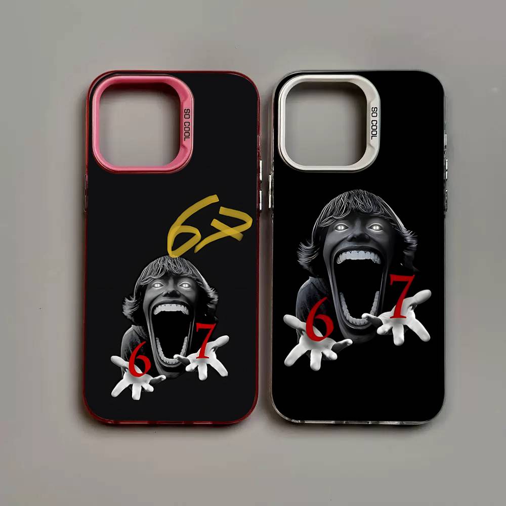 67 Six Seven Phone Cases For IPhone 17 16 15 14 13 12 11 Plus Pro Max Pro Color Matte Cover