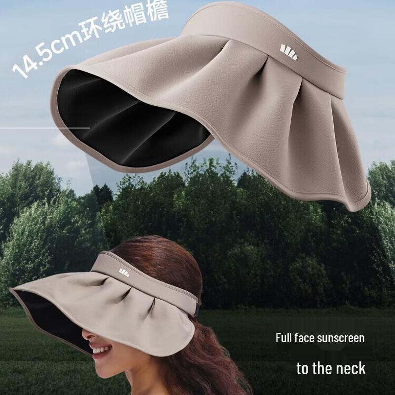 Beneunder Women's Lightweight Black Vinyl Shell Sun Visor