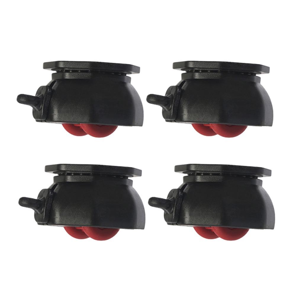 4PCS with Brake Furniture Casters Wheels Self Adhesive Pulley Base Furniture Move Accessories