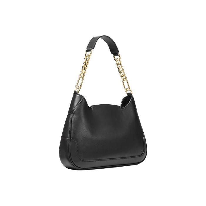 Michael Kors MK Hally New Vintage Chain Commuter Leather Shoulder Bag Women Shoulder Bag Black 30F1G2HL2L-001