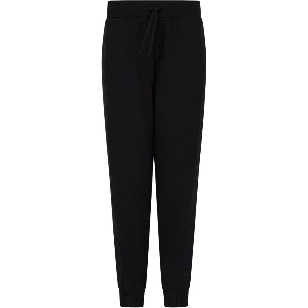 Armani Exchange Однотонные эластичные спортивные брюки с завязками, длинные, вязаные, женские, черные XW000503-AF12804-UC001