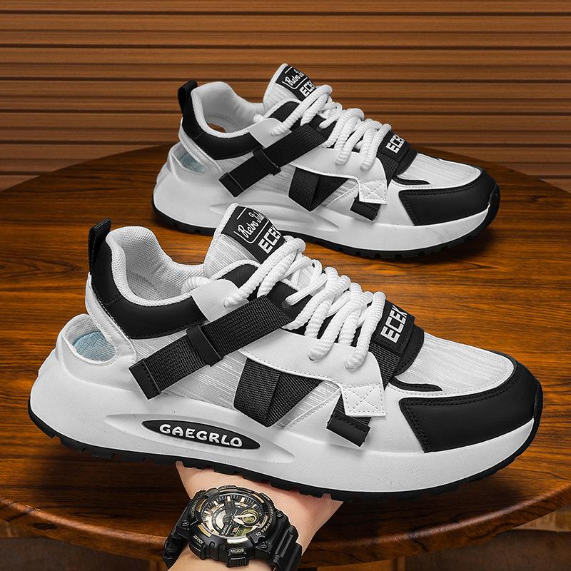 Мужская обувь 2025 года, лето, новая сетчатая дышащая повседневная обувь, мужская молодежная тенденция, индивидуальный дизайн, чувство, спортивная обувь, тренд