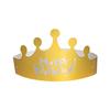Золотая корона на день рождения для взрослых и детей - складной головной убор для вечеринки в виде торта