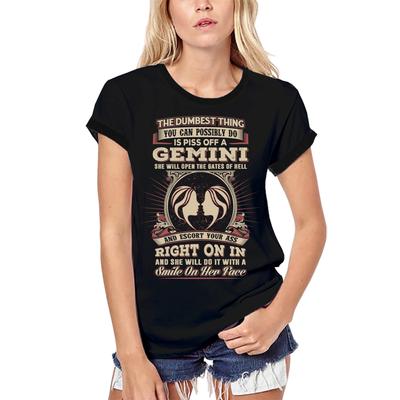 Женская органическая футболка Dumbest Thing is Piss Off a Gemini - Zodiac Shirt