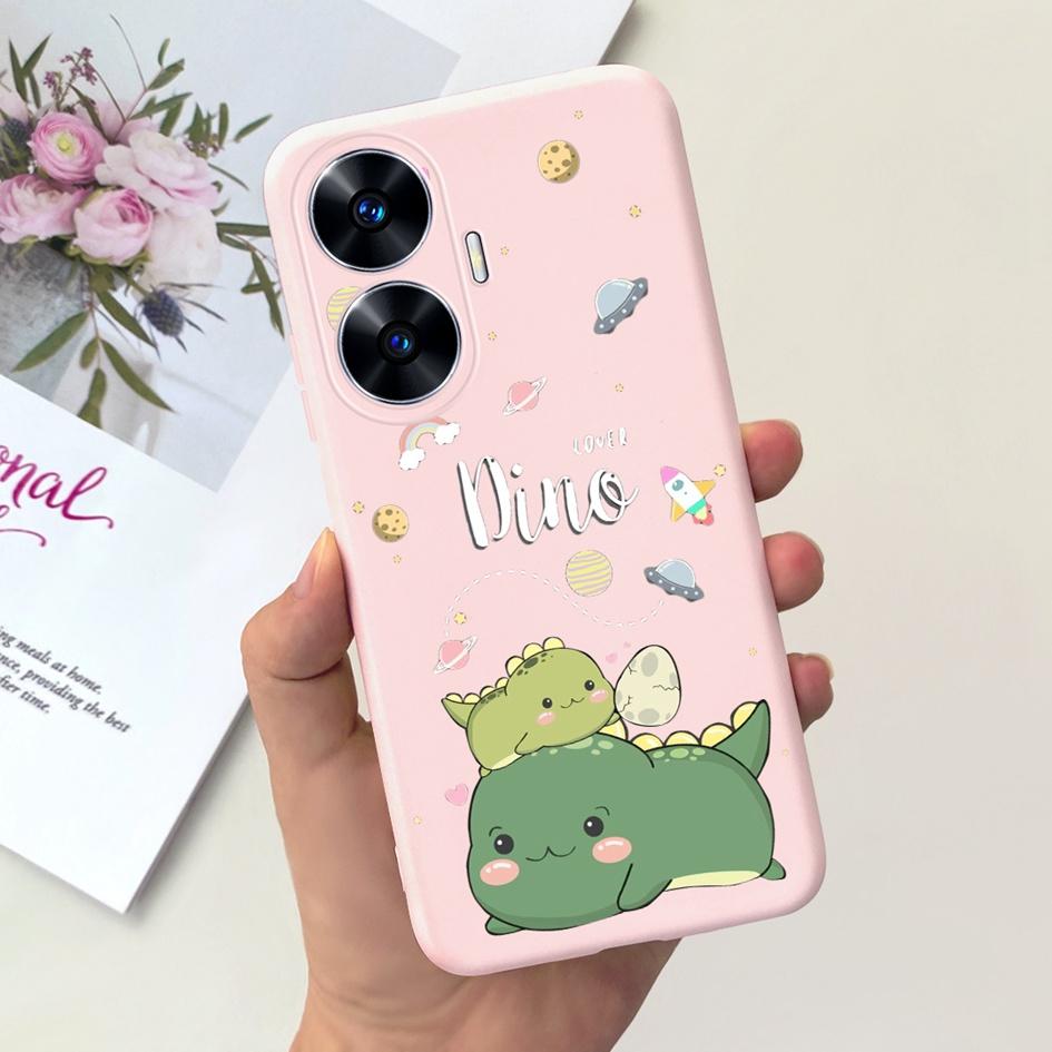 Чехол для Funda OPPO Realme C55 Милый Астронавт Coque Мягкий Силиконовый Задний Чехол для Телефона для Realme C55 RMX3710 C 55 Real me C55 Чехол-Карман