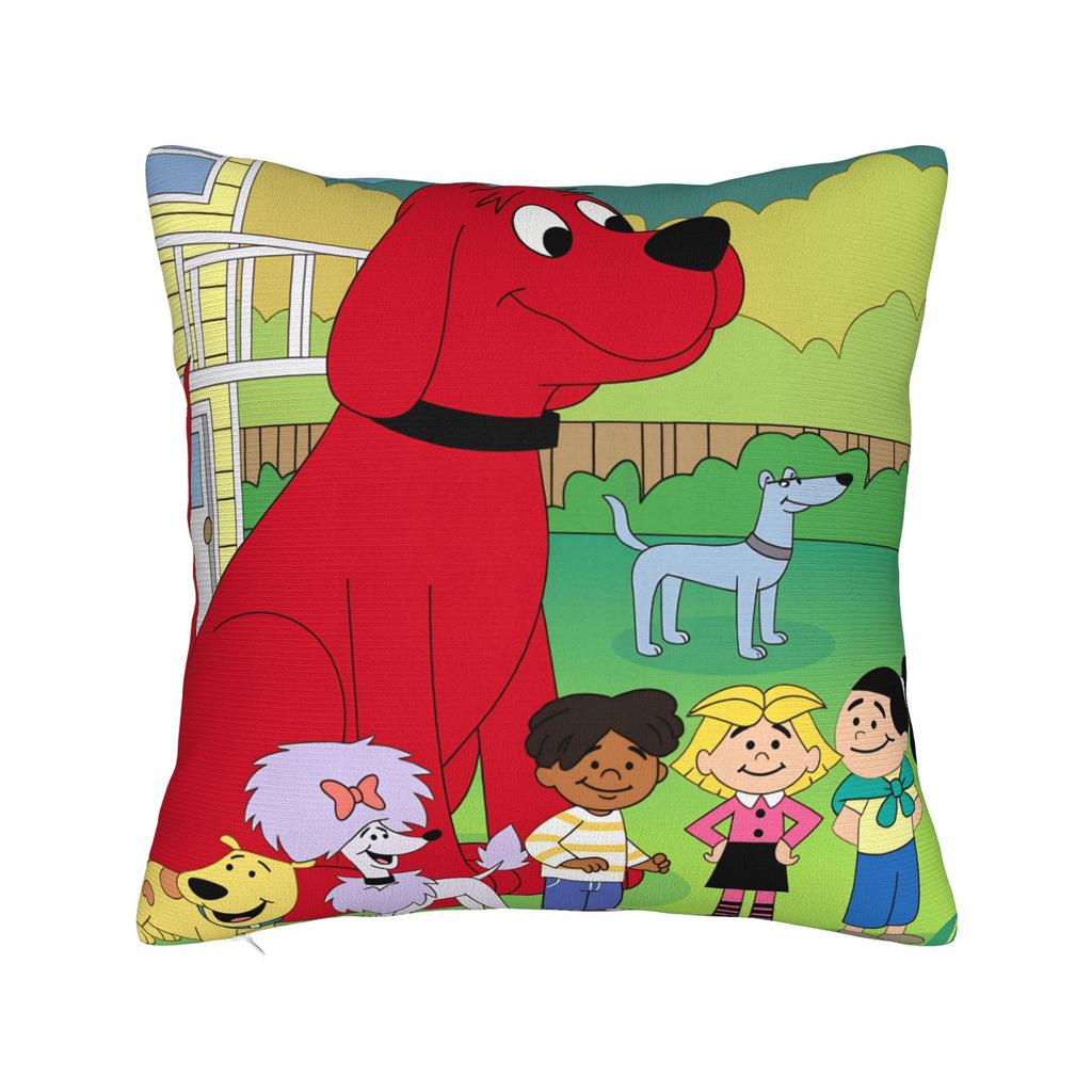C-Clifford the Big Red Dog Pillow Case  Novelty Pillow Cover Soft Pillowcases For Chair Sofa Home Decor