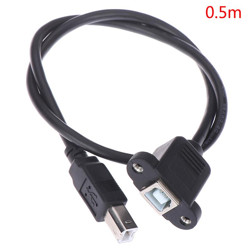 USB 2.0 Тип B Мужской и Тип B Женский Удлинительный кабель принтера с креплением на панели