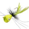10Pcs Fly Fishing Poppers Topwater Bass Fishing Lures With Jig Head For Bluegill Bass Trout Salmon Artificial Popper Bait