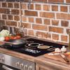 GLASS PROTECTIVE PLATE FOR STOVE 60x52 COFFEE