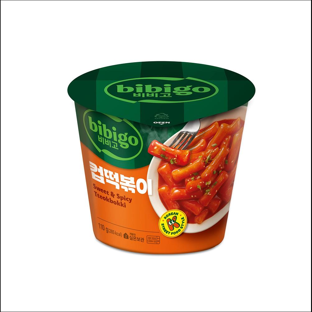 bibigo Ттокпокки в стаканчике (Оригинальный кисло-сладкий) 110 г x 4 стаканчика / 6 стаканчиков